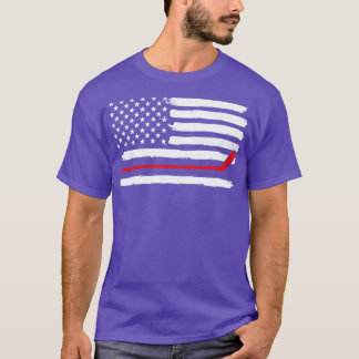 Hockey-Amerikanische Fahne 1 T-Shirt