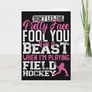 Hockey auf dem Feld Laß dich nicht von meinem hübs Karte