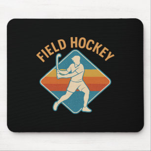 Hockey auf dem Feld Retro-Sport im Vintage-Stil Mousepad