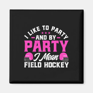 Hockey auf dem Feld und Magnet