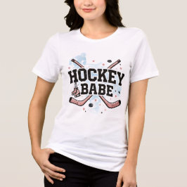 Hockey Babe - Schönheit trifft auf Brutalität Tri-Blend Shirt