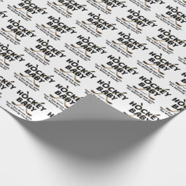 Hockey-Baby-Hockey-Stock-Dusche Geschenkpapier