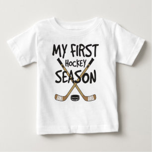 Hockey Baby My First Hockey Saison Hockey Sticks Baby T-shirt