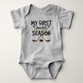 Hockey Baby My First Hockey Saison Hockey Sticks Strampler