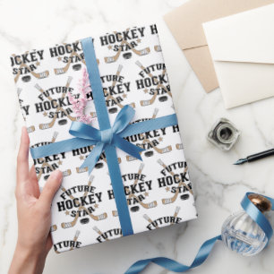 Hockey-Baby-zukünftige Geschenkpapier