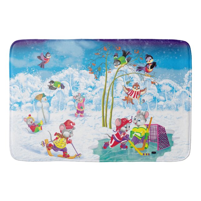 Hockey Badematte (Vorderseite)