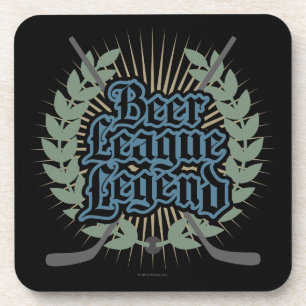Hockey Beer League Legende Getränkeuntersetzer