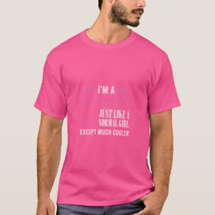 Hockey bin ich ein Hockeymädchen, genau wie ein no T-Shirt
