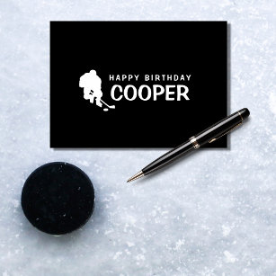 Hockey Birthday Card Dankeskarte
