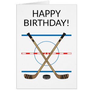 Hockey Birthday Hockey Sticks at Center Ice