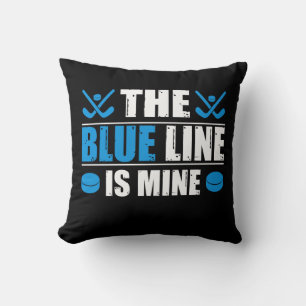 Hockey Blue Line Kissen