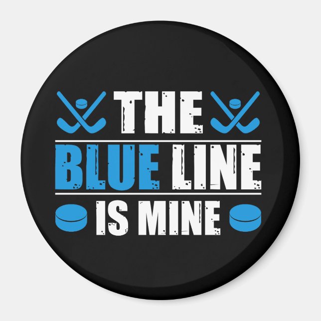 Hockey Blue Line Magnet (Vorne)