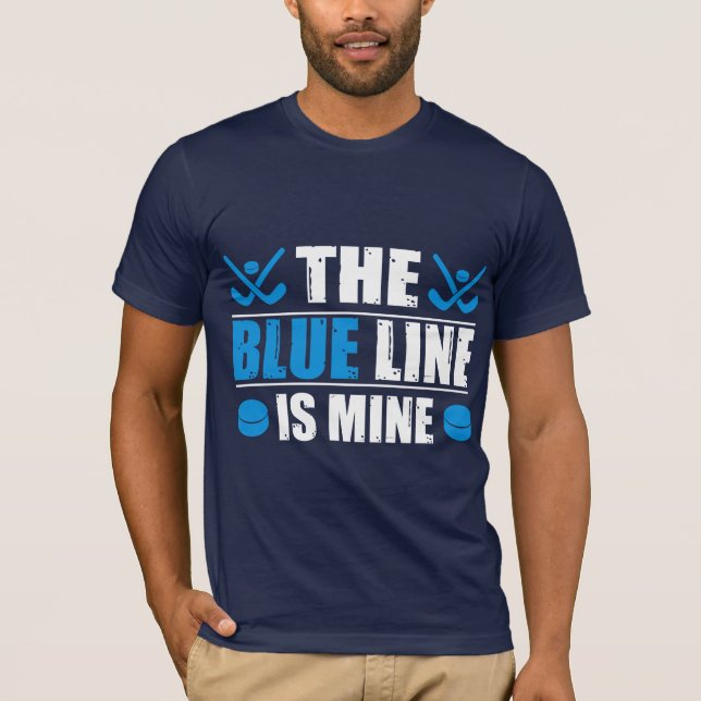 Hockey Blue Line T-Shirt (Vorderseite)