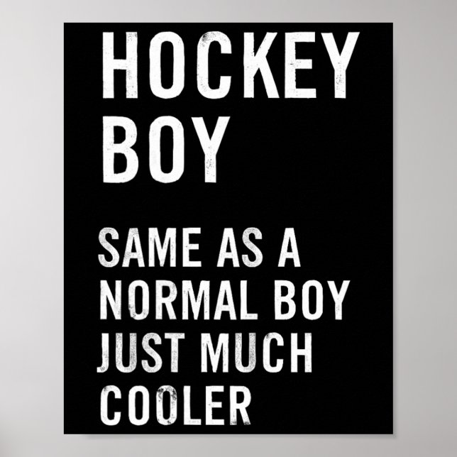 Hockey Boy Definition Funny  Poster (Vorne)