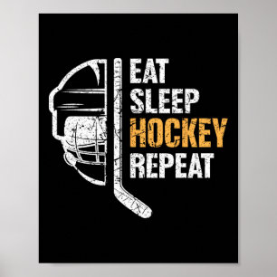 Hockey Boys Ice Hockey Player Geschenk Poster