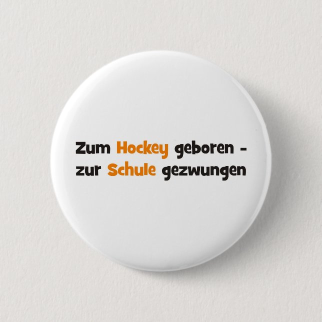 Hockey Button (Vorderseite)