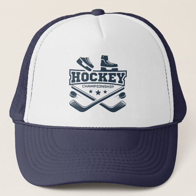 Hockey Championship Trucker Hat Truckerkappe (Vorderseite)