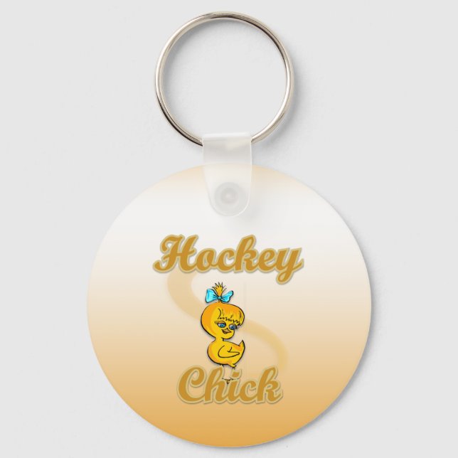 Hockey Chick Schlüsselanhänger (Vorderseite)