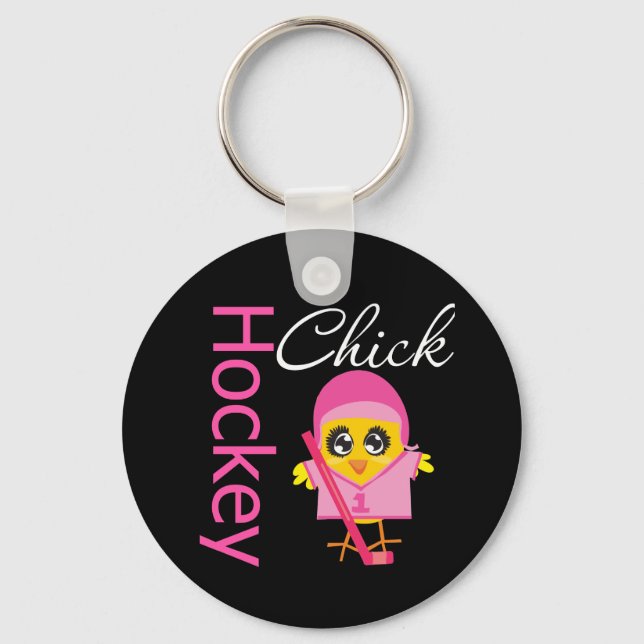 Hockey Chick Schlüsselanhänger (Vorderseite)