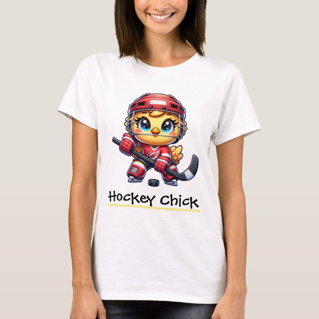 Hockey Chick T-Shirt (Vorderseite)