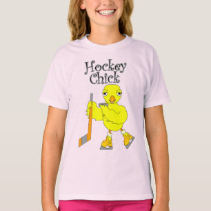 Hockey Chick-Text T-Shirt
