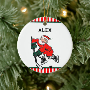 Hockey Christmas Collectible Keramik Ornament