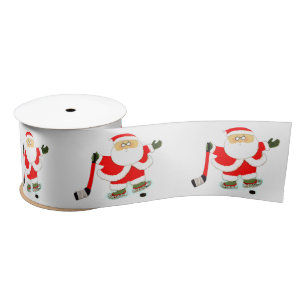 Hockey Christmas Satinband