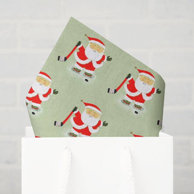 Hockey Christmas Seidenpapier (Geschenktüte)