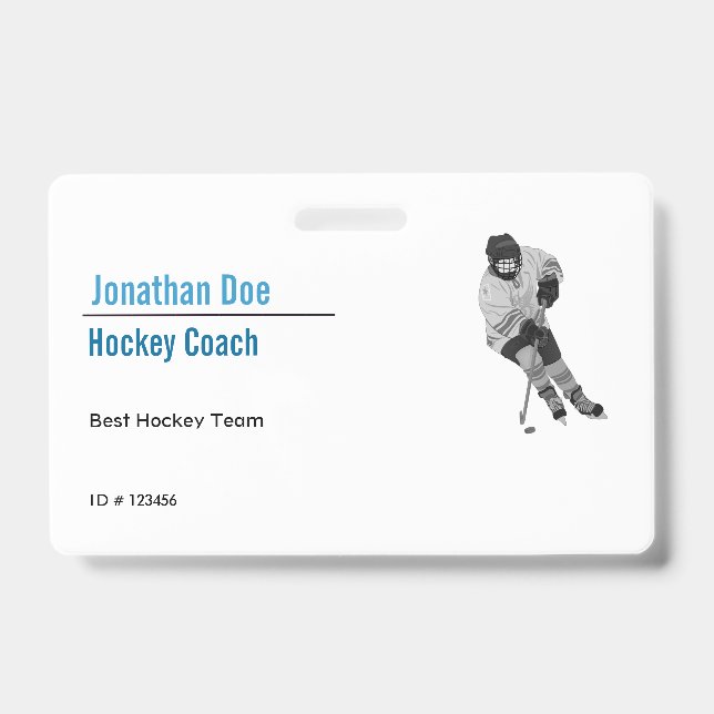 Hockey Coach Ausweis (Vorderseite)