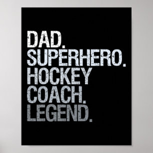 Hockey-Coach Eishockey-Spieler-Geschenk 1 Poster
