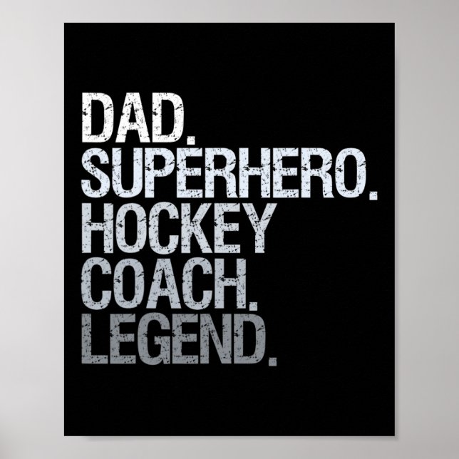 Hockey-Coach Eishockey-Spieler-Geschenk 1 Poster (Vorne)