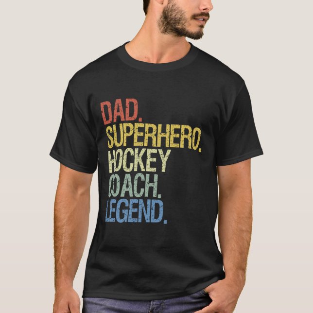 Hockey-Coach Eishockey-Spieler-Geschenk 3 T-Shirt (Vorderseite)