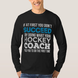 Hockey Coach Funny Geschenk T-Shirt