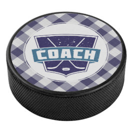 Hockey Coach Shield Puck (blau)