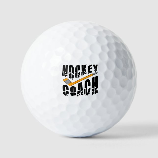 Hockey Coach Stick Golfball (Vorderseite)