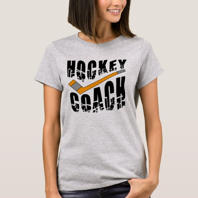 Hockey Coach Stick T-Shirt (Vorderseite)