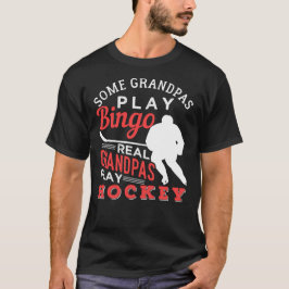 Hockey Cool Hockey Playing Opa 367 Spieler T-Shirt