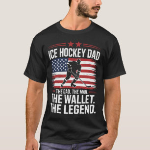 Hockey Dad Das Portemonnaie, Eishockey Vater T-Shirt