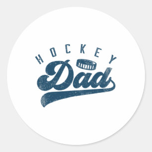 Hockey-Dad-Geschenke Papa Vatertag Runder Aufkleber