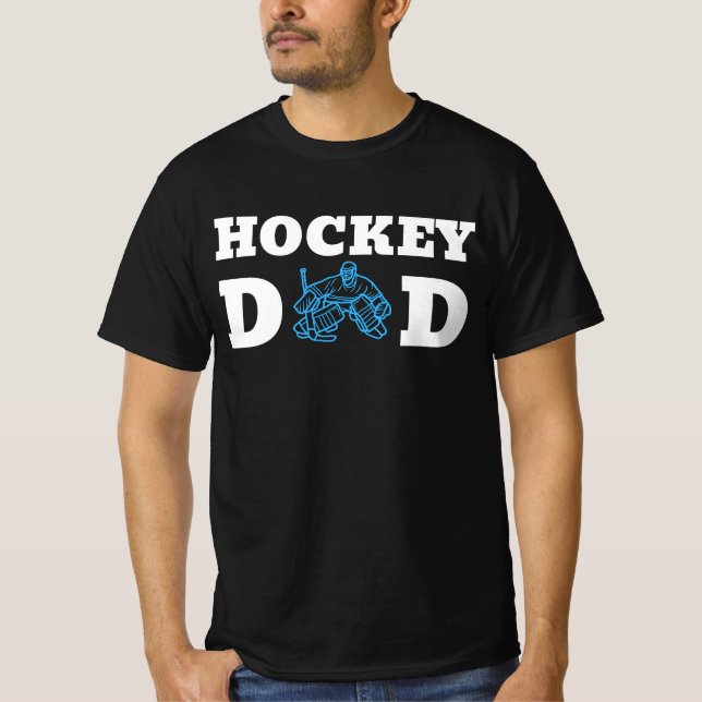Hockey Dad Goalie Icehockey Dad Vater Papa Daddy T-Shirt (Vorderseite)