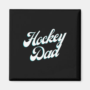 Hockey-Dad-Icy-Script für stolze Väter am Rand Magnet