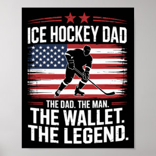 Hockey Dad The Wallet, Eishockey Vater Poster