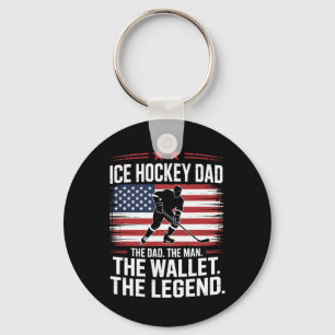 Hockey Dad The Wallet, Eishockey Vater Schlüsselanhänger