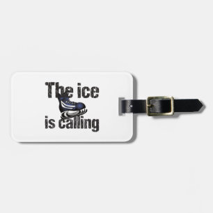 Hockey Das Eis ruft Gepäckanhänger