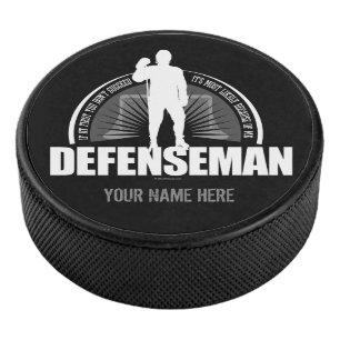 Hockey Defenseman (Personalisiert) Hockey Puck