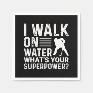 Hockey, den ich auf Wasser laufe Serviette