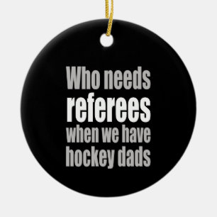 Hockey, der Schiedsrichter braucht, wenn wir Hocke Keramik Ornament