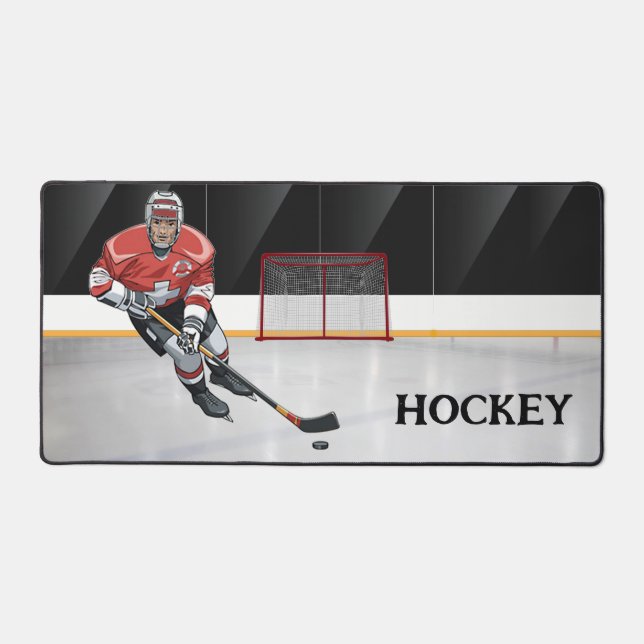Hockey Design Desk Mat Schreibtischunterlage (Vorderseite)