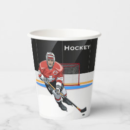 Hockey Design Paper Cup Pappbecher
