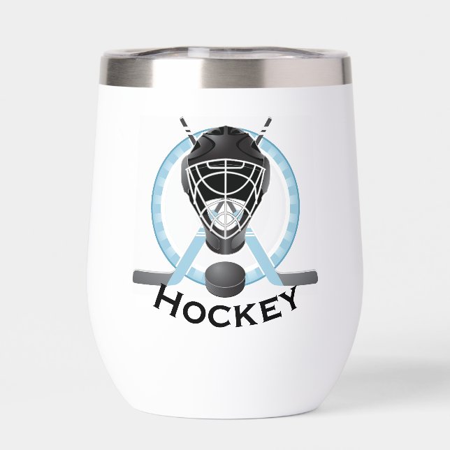 Hockey Design Thermal Wine Tumbler (Rückseite)